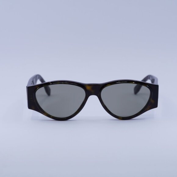 Fendi FE40158I 52E Sunglasses Dark Havana Oval Frame, Brown Lenses - Picture 2 of 10